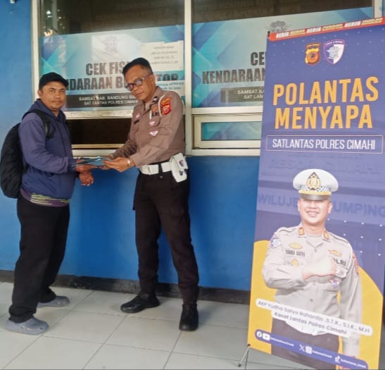 Polantas Menyapa Tingkatkan Kenyamanan Pelayanan Efektif di Samsat Cimareme