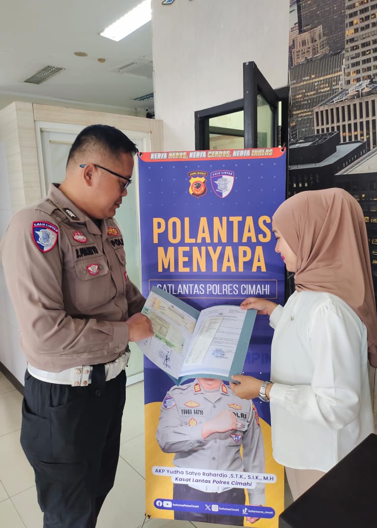 Samsat Cimahi Terus Hadirkan Layanan Cepat dan Humanis Dalam Polantas Menyapa
