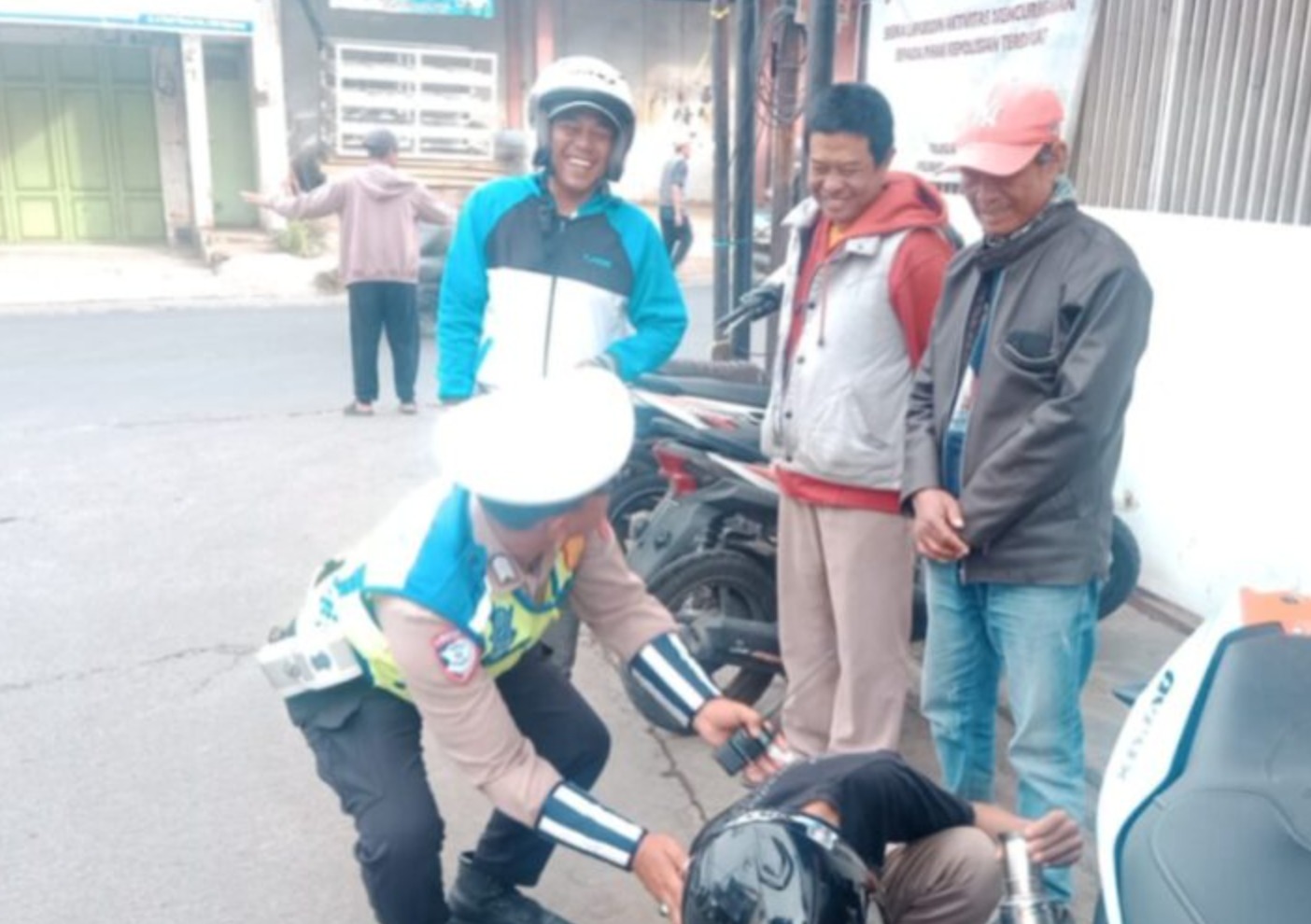 Polsek Karangpwaitan Tindak Tegas Pengguna Knalpot Brong