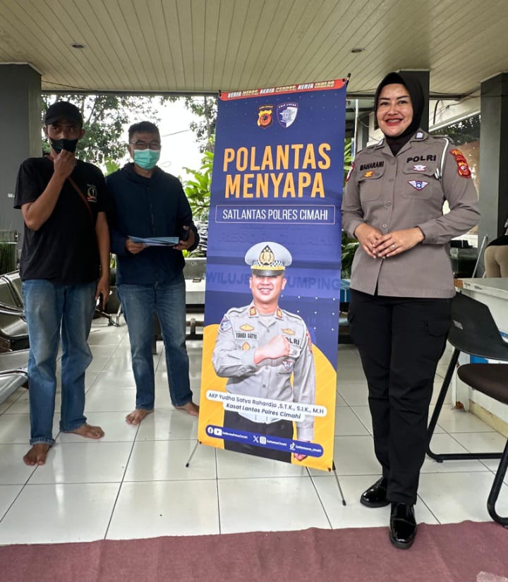 Polantas Menyapa di Samsat Cimareme, Berikan Pelayanan Registrasi dan Identifikasi Ranmor