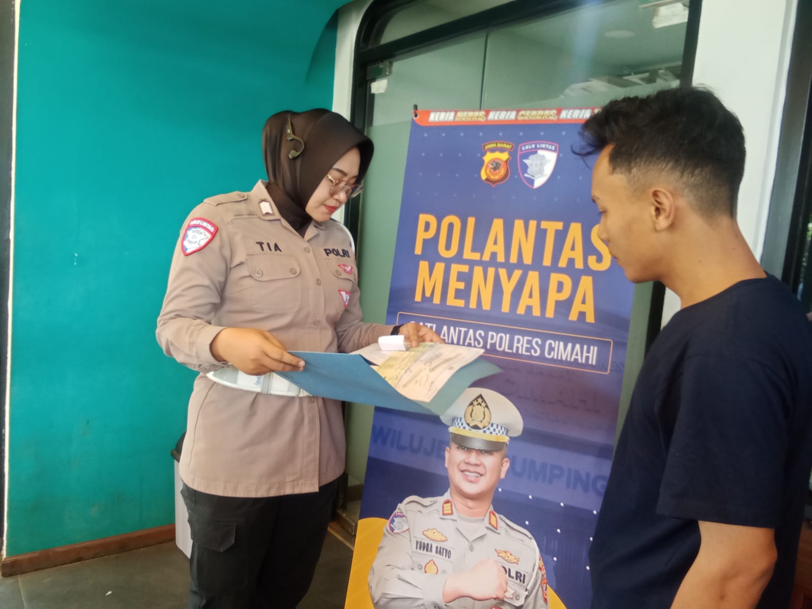 Polantas Menyapa, Bukti Komitmen Samsat Cimareme Hadir Untuk Layani Masyarakat