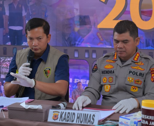 Ditreskrimsus Polda Jabar Gerebek Produk Mi Basah Berformalin di Cilawu Garut