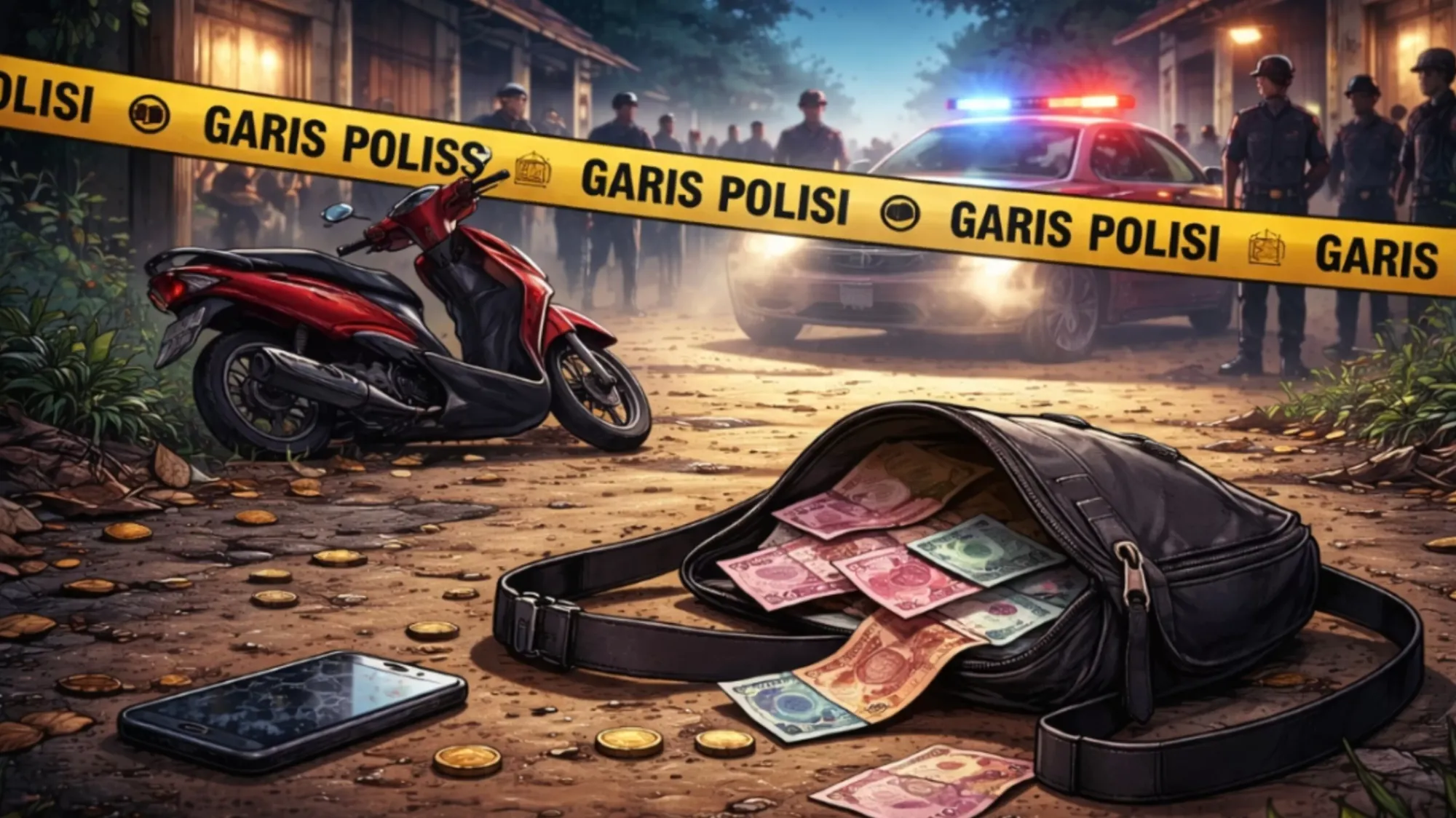 Pelaku Curas Diciduk Polisi Usai Beraksi dan Sembunyi di Area Rawa