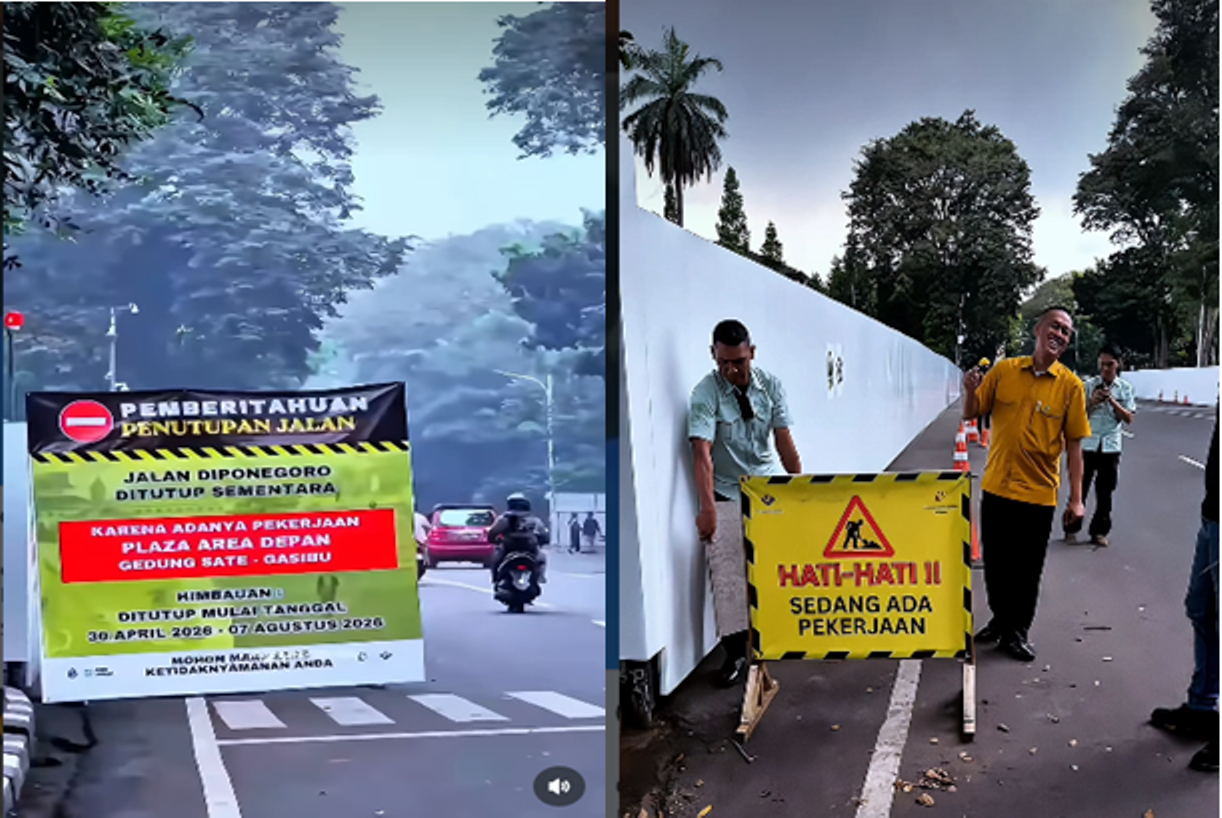 Gubernur Jabar Batalkan Penutupan Jalan Diponegoro Bandung