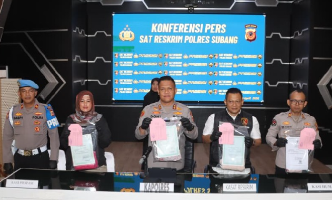 Satreskrim Polres Subang Ciduk Mantan Karyawan Pelaku Pencurian di Toko Busana Pamanukan