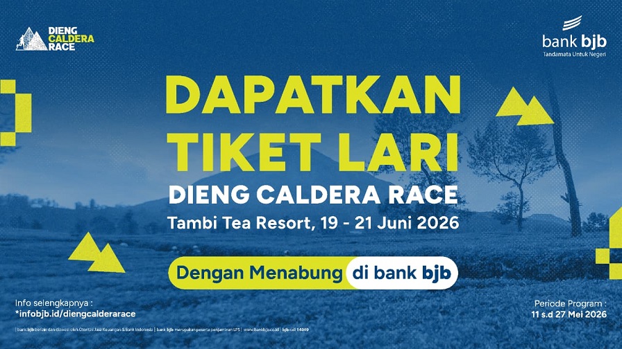 Dukung Sport Tourism Indonesia, Bank bjb Buka Akses Slot Dieng Caldera Race 2026