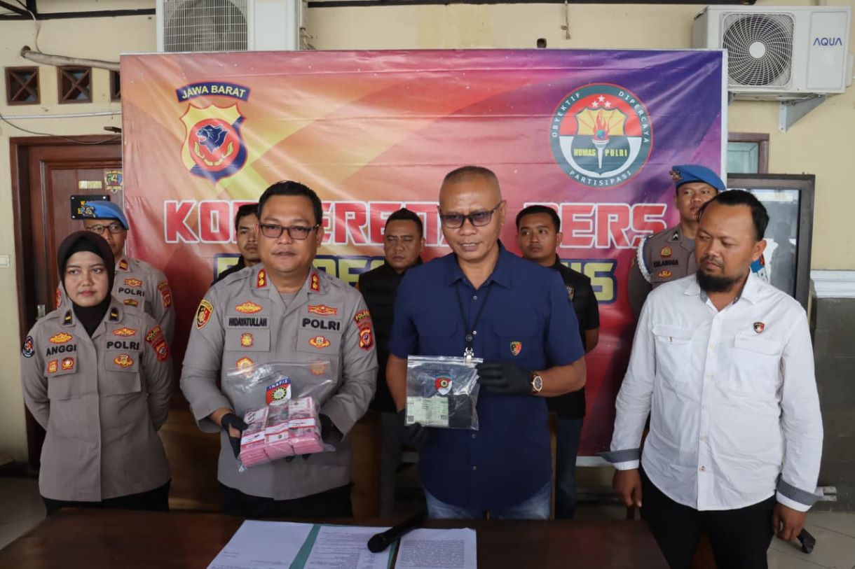 Satreskrim Polres Ciamis Bongkar Sindikat Penipuan Dana Hibah Rp33 M
