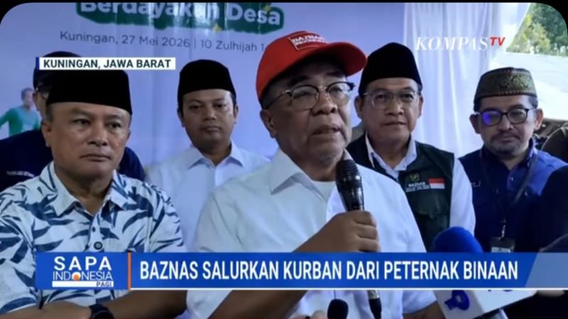 BAZNAS Salurkan Kurban Berkah dari Peternak Binaan, Perkuat Pemberdayaan Ekonomi Desa