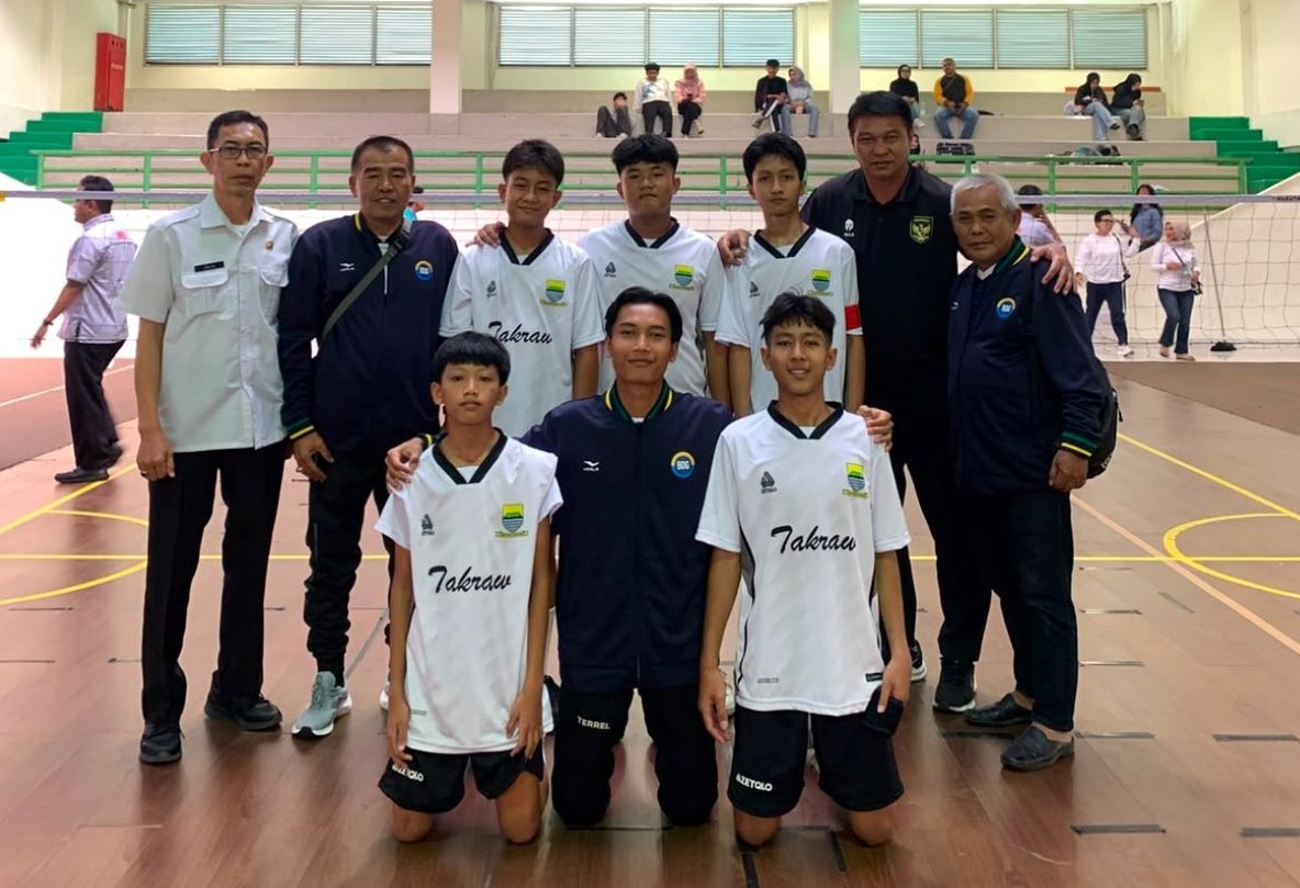 Sapu Bersih Dua Kemenangan, Tim Sepak Takraw Kota Bandung Lolos ke Popda Jabar 