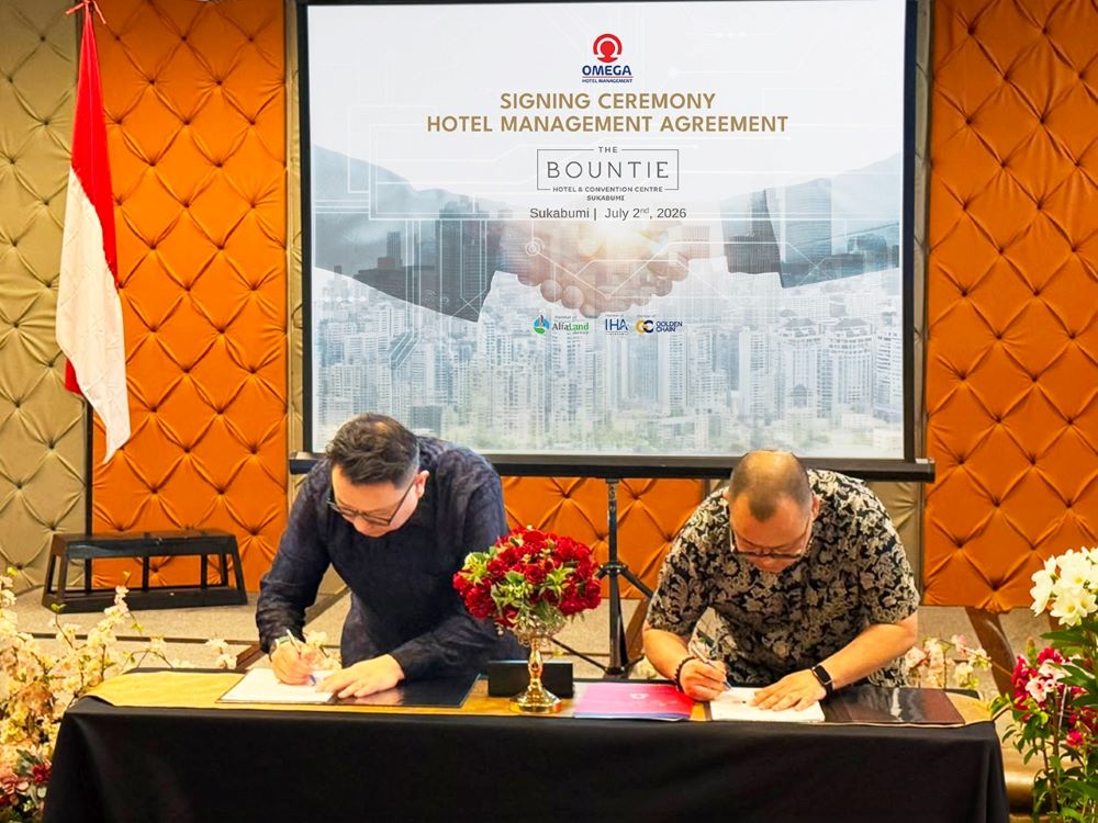 Omega Hotel Management Tandatangani LOI Pengoperasian The Bountie Hotel Sukabumi