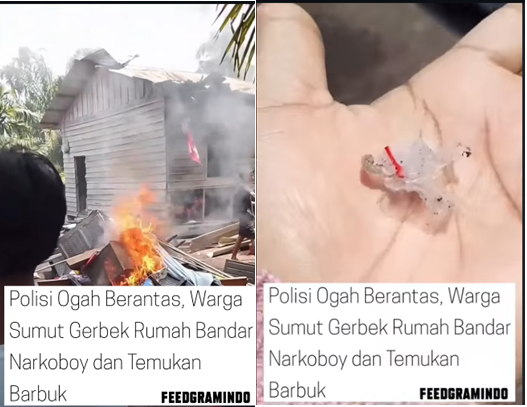 Viral Aksi Emak-emak Gerebek Rumah Bandar Narkoba di Sungai Ular Sumut