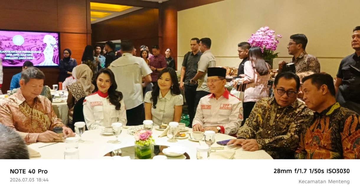 Hashim Djojohadikusumo Lantik Pengurus Srikandi Jaga Desa, ABPEDNAS dan SMSI Jalin Kerja Sama Dukung Program