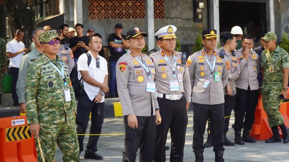 Sinergitas TNI-Polri di Karawang Sukses Amankan Kunjungan Kerja Presiden Prabowo