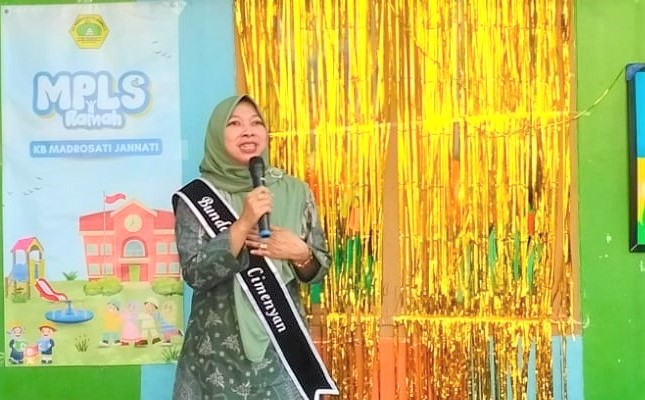 Bunda PAUD Cimenyan Monev MLPS di KB Madrosati Jannati Padasuka
